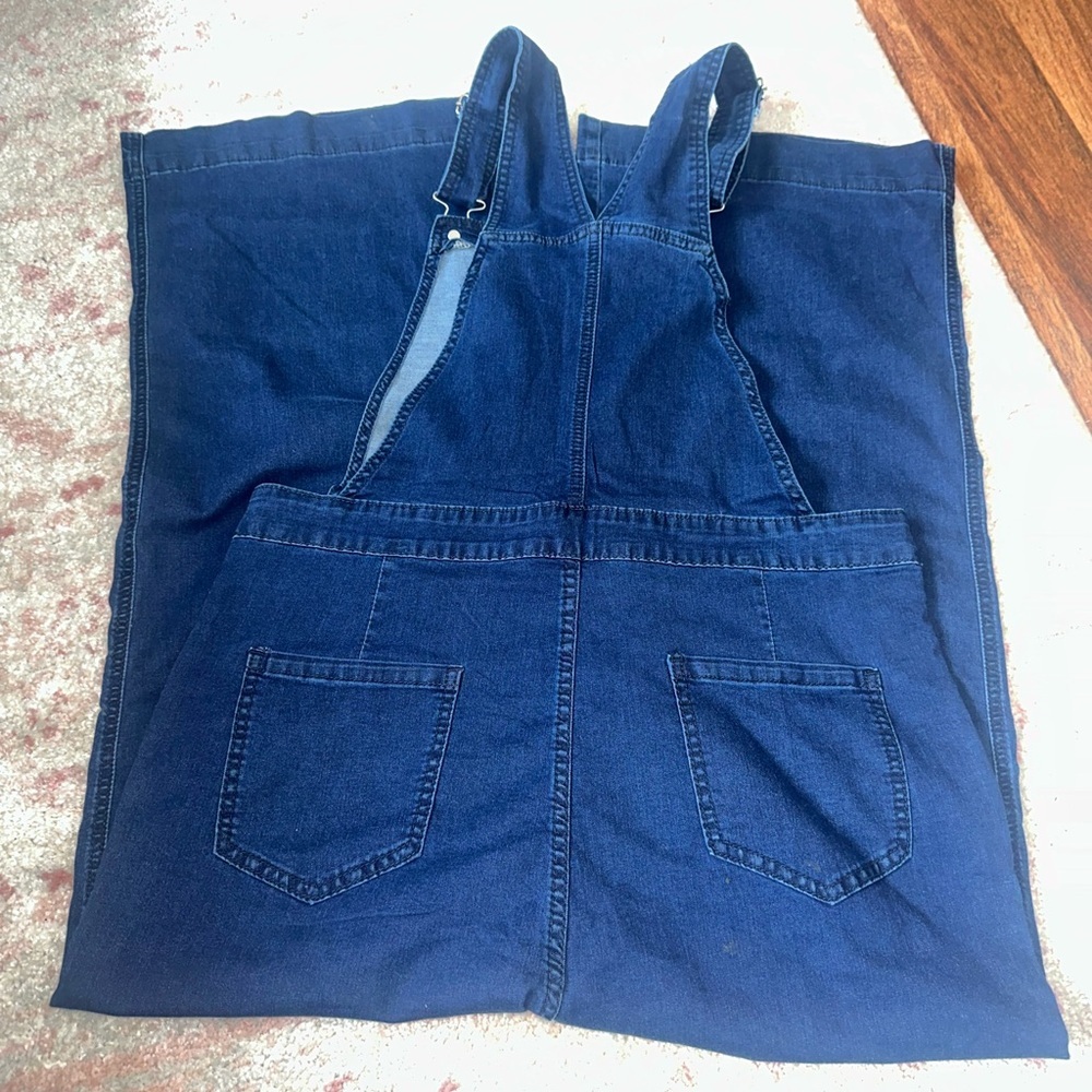 Women's Blue Denim Jumpsuit - Picture 10 of 13